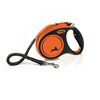 Flexi Xtreme M öntekergő póráz, 5 m, 35 kg,narancssárga