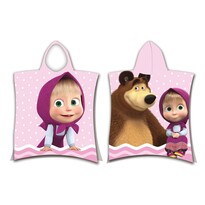 Poncho copii Jerry Fabrics Masha și Ursul, 50 x 115 cm Poncho copii Jerry Fabrics Masha și Ursul, 50 x 115 cm
