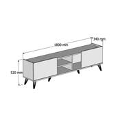 Elegante Walnut TV-szekrény
