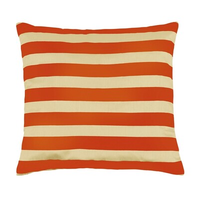 Pernă Leona dungi culoare portocaliu, 45 x 45 cm