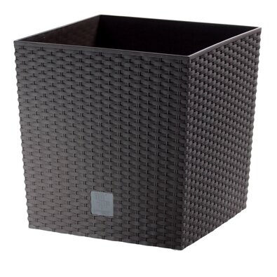 Lonec za cvetlično lonec Rato Low temno rjava, 17x 17 cm