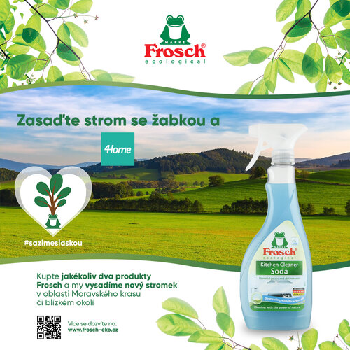 Frosch ECO čistilo za kuhinjo z naravno sodo -polnilo, 950 ml