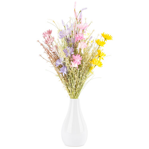 Flori artificiale de lavandă 56 cm, albe