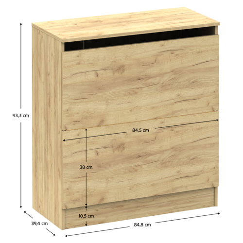 Szafka na pościel BETTY 2, dąb artisan