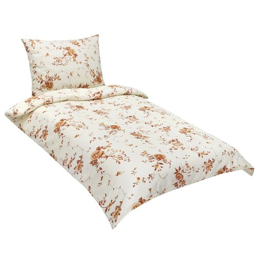 Bellatex Крепова постільна білизна Квітуча троянда, 140 x 200 см, 70 x 90 см