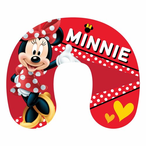 Pernă de voiaj Minnie red, 40 x 40 cm