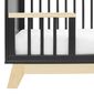 New Baby Crib Marcus cu barieră, negru / natural