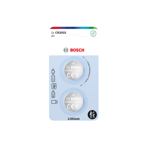 Bosch Baterie Lithium CR2032, 2 ks