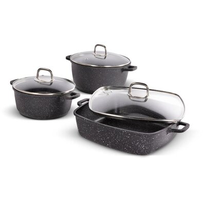 Lamart LT1287 6-delni set posode Cast, črna