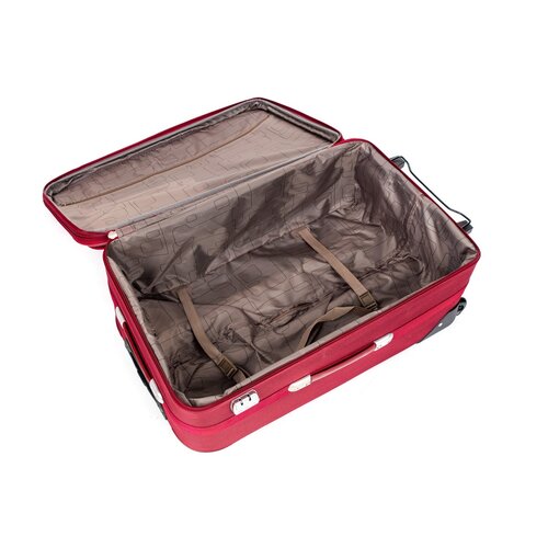 Pretty UP Travel Textilkoffer TEX28 L, rotrot,