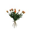 Sztuczny kwiat pączkowy Rose pomarańczowy, 64 cm,9 szt.