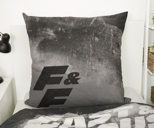 Lenjerie de pat din bumbac Herding Fast andFurious, 135 x 200 cm, 80 x 80 cm