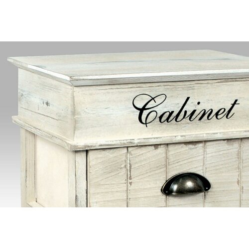 Drewniana komoda z 3 szufladami Cabinet, szary