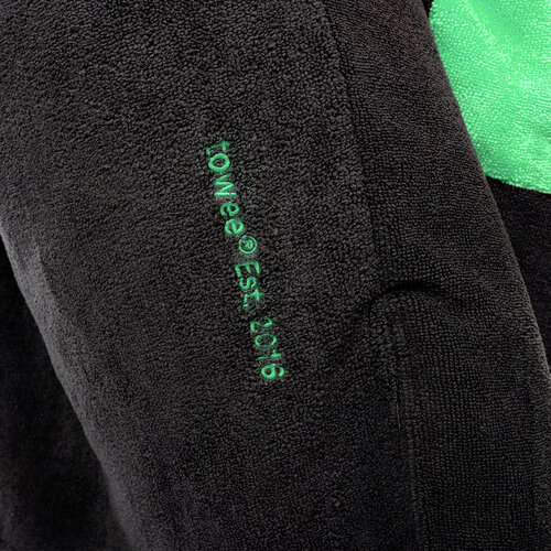 Towee Otroški surf pončo Double zelen, 50 x 60 cm