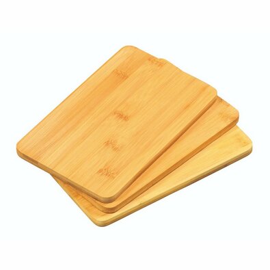 Set de 3 plăci de tăiat din bambus Kesper 50203-71, 22 x 14 x 0,8 cm
