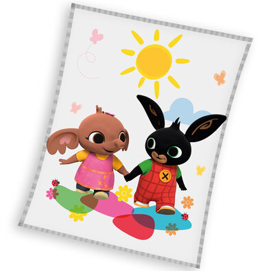 Pătură pentru copii Bunny Bing și Sula ColourfulWorld , 130 x 170 cm