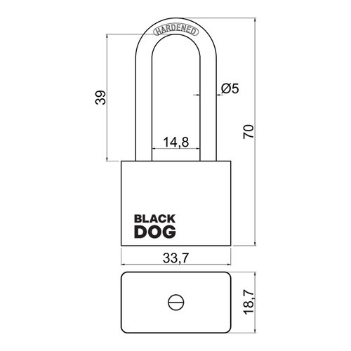 RV.BLACKDOG.30.PL Acél lakat