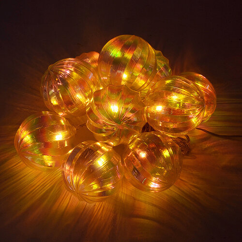 Sharks SA153 Solar-Weihnachtslichter Kugel,  10 LEDs, 2 m, IP44, warmes Weiß
