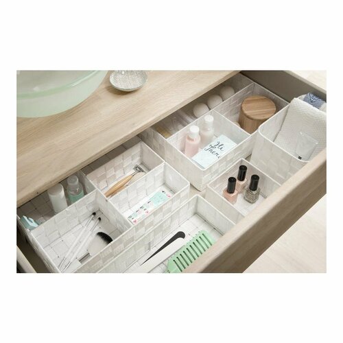 Compactor Organizator za predale S TEX, 12 x 12 x7 cm, bela