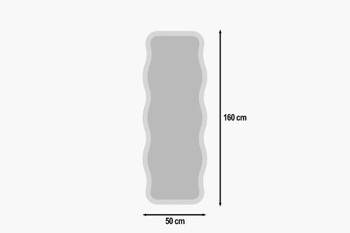 Spiegel Aror White 50 x 160 cm