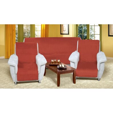 Bellatex Huse pentru canapea Korall micro terracotta, 150 x 200 cm, 2 bucăți 65 x 150 cm