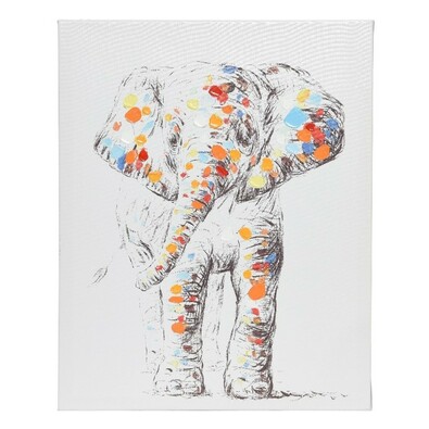 Obraz Colours Elephant, 40 x 50 cm