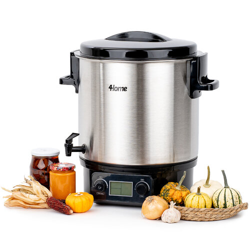 4Home Garnek elektryczny do pasteryzacji PDC 27 Silver z wyświetlaczem LCD