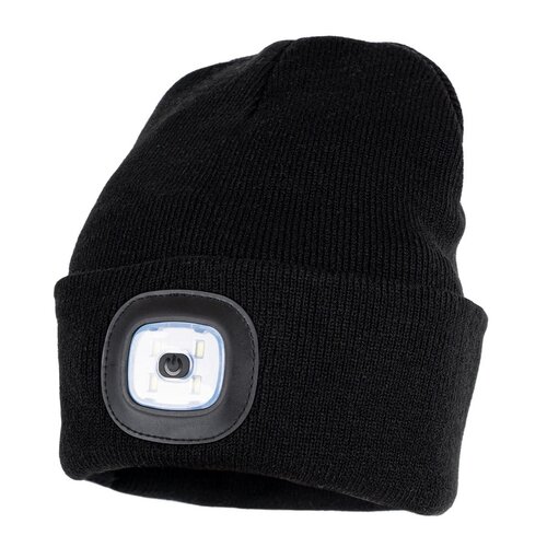 4Home Mütze mit Stirnlampe Lumos