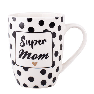 Altom Porcelanasti lonček Super mom, 300 ml