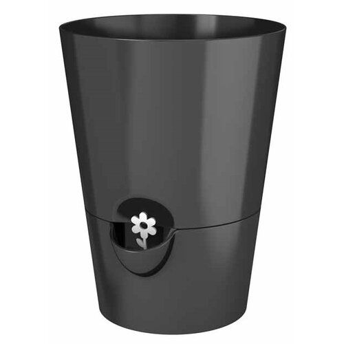 Emsa Selbstbewässernder Kräutertopf Fresh herbs Schwarz, Ø 13 cm
