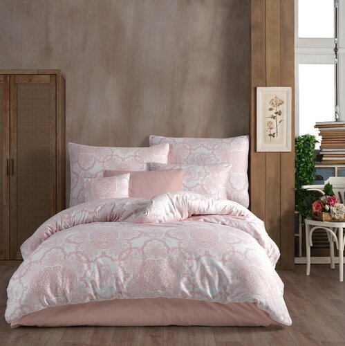 Poza Lenjerie de pat din bumbac Lisle, roz, 140 x 200 cm, 70 x 90 cm
