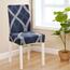 4Home Stuhlhusse Elegant blau, 45-50 cm, 2er-Set