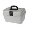 Kunststoff-Aufbewahrungsmultibox Trenton, 28,5 x 18 x 18,5 cm, Grau