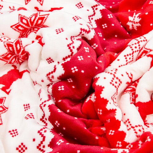 Beránková deka Sob červená, 150 x 200 cm