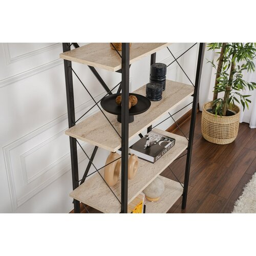 Elysian Travertine and Black polcállvány