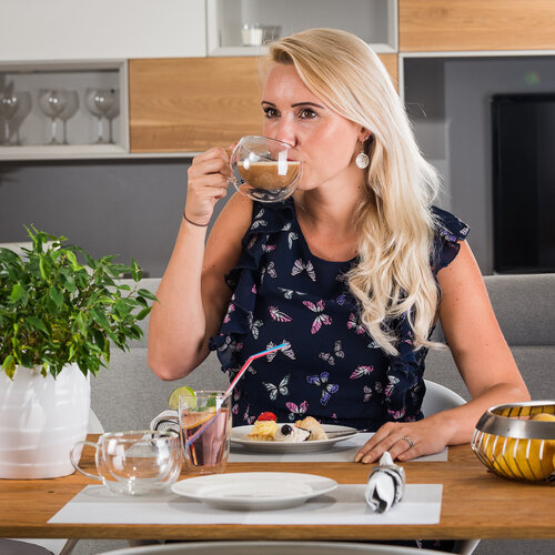 4Home Thermogläser für Cappuccino Hot&Cool 280 ml, 2 Stück
