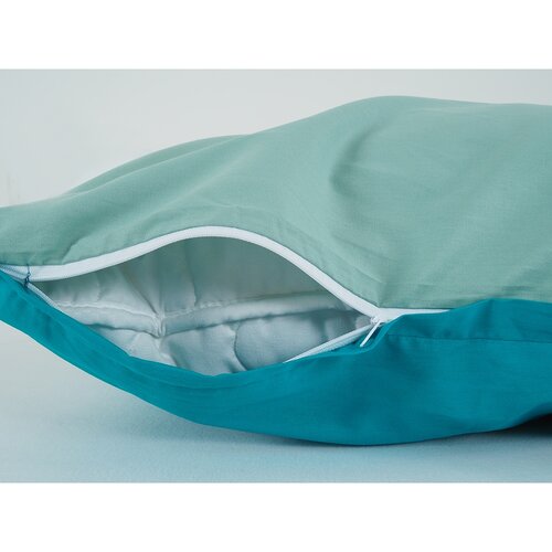 B.E.S. Petrovice Bavlnené obliečky Double face tyrkys/olivová, 140 x 220 cm, 70 x 90 cm