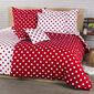 Lenjerie de pat 4Home din bumbac Buline roșii, pentru 2 persoane, 220 x 200 cm, 2 buc. 70 x 90 cm