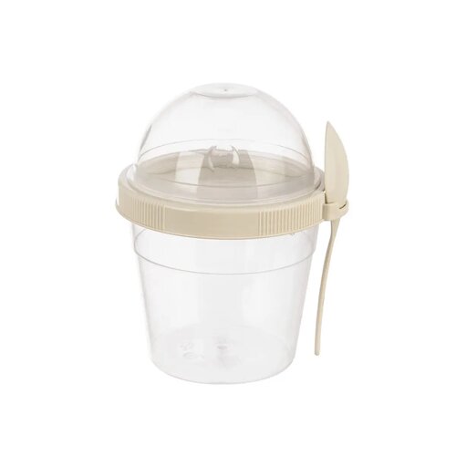 Orion Plastični lonček s pokrovčkom in žličko, 0,5l