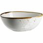 Mäser Bol oval Pintar Puncte maro alb 15,5 x 13,5cm