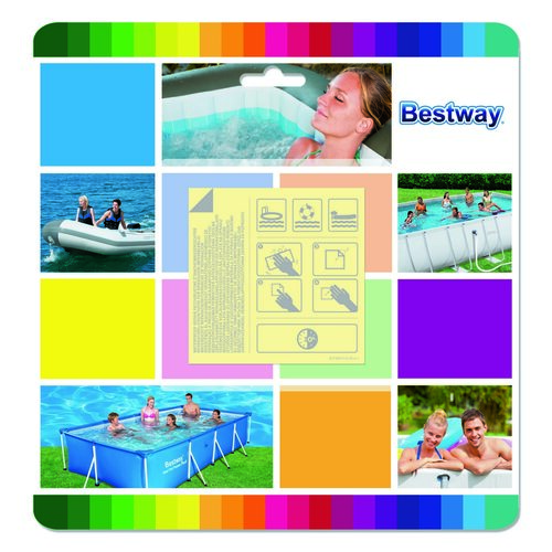 Bestway Vodoodporni popravljalni set, 10 kosovobližev, 6,5 x 6,5 cm