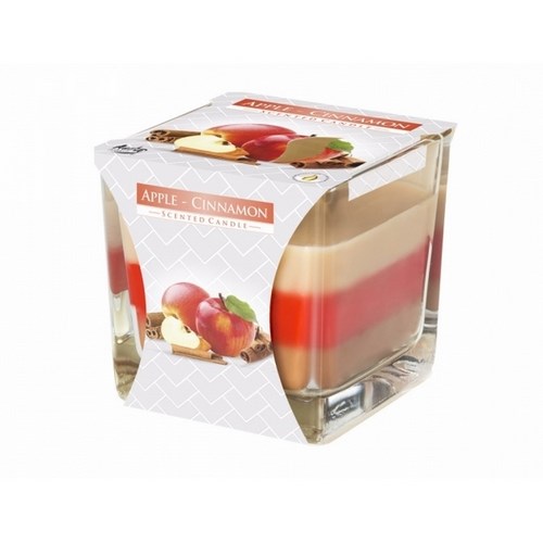Sviečka v skle Dúha Jablko a škorica, 170 g