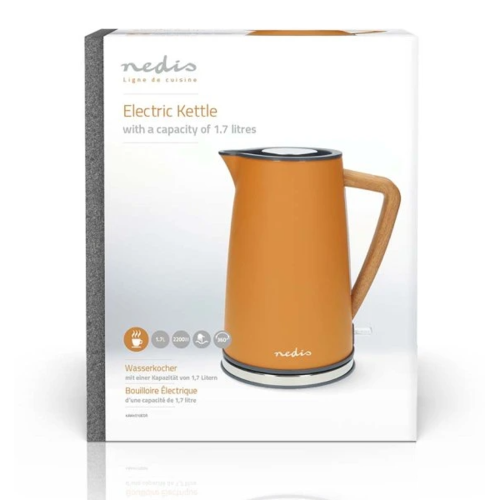 Nedis KAWK510EOR rýchlovarná kanvica 1,7 l, oranžová