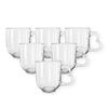 Altom Set of glass mugs Heart, 310 ml, 6 pcs