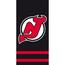 NHL New Jersey Devils Black törölköző, 70 x 140 cm