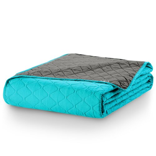 DecoKing Prekriv za postel Axel turkizno-jeklen,170 x 210 cm