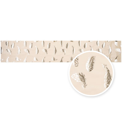 Traversă de masă Deco Fabric crem, 28 x 150 cm