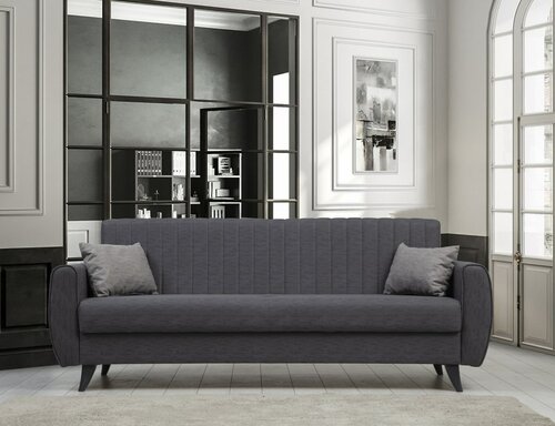 Rozkládací pohovka Alkon 3 Dark Grey