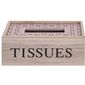 Dřevěný box na kapesníky Trento růžová, 24 x 13 cm