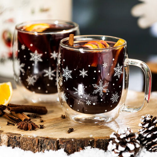 4Home termo steklenice Hot&amp;Cool Snežinka 350ml, 2 kos